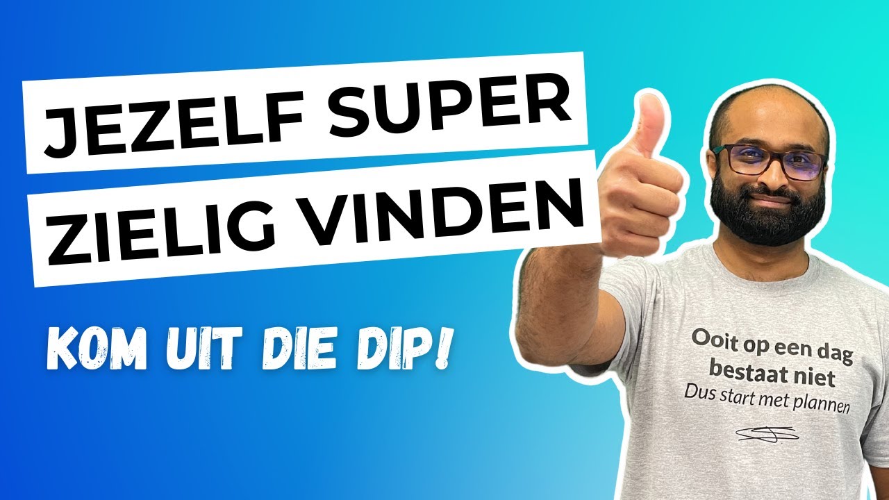 Zwelgen in zelfmedelijden (kom uit die dip!) - 😁❤️💪🏾