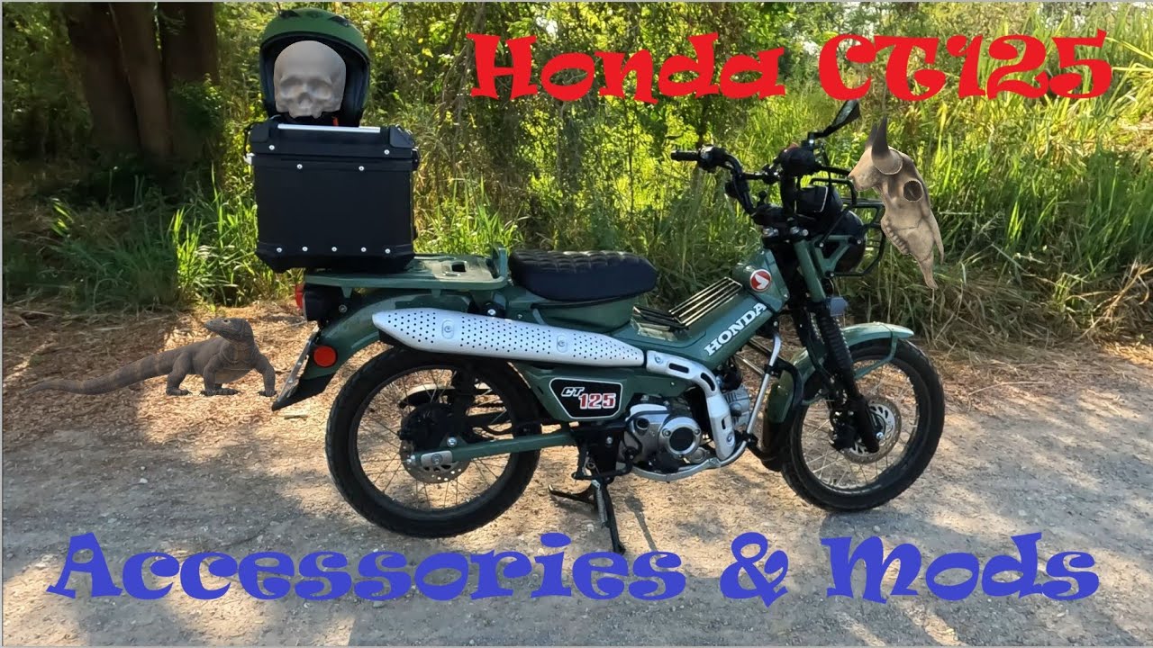 Honda CT125 Trail/Cub. Accessories and gear shift tip