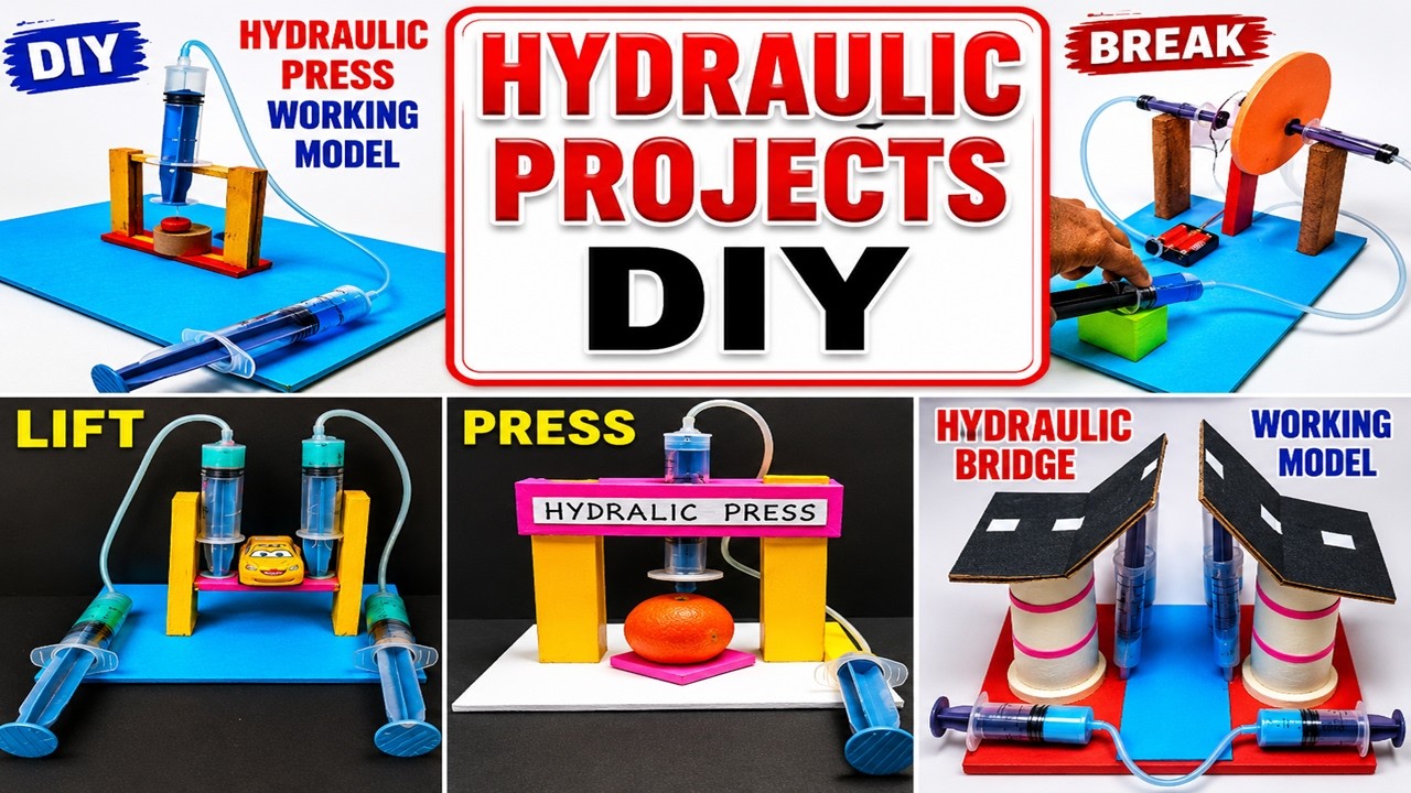 hydraulic projects working models science exhibition - diy | DIY pandit