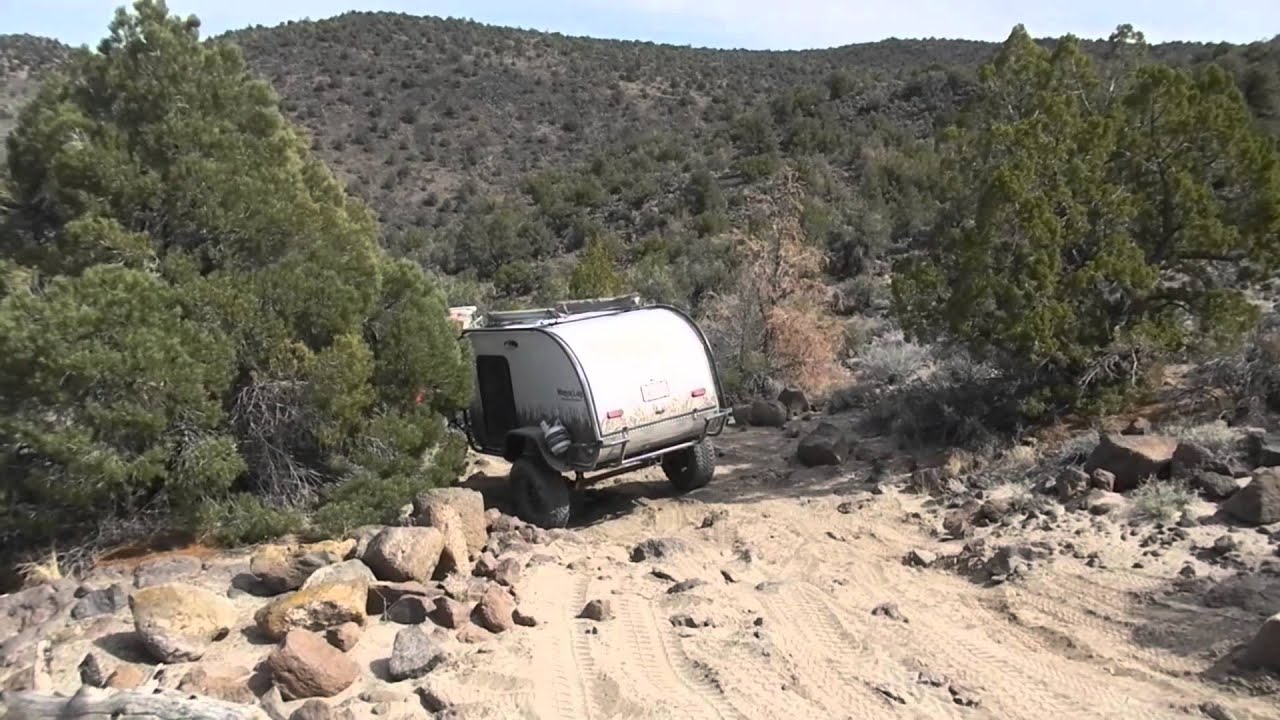 Off road trailers in back country of Nevada.