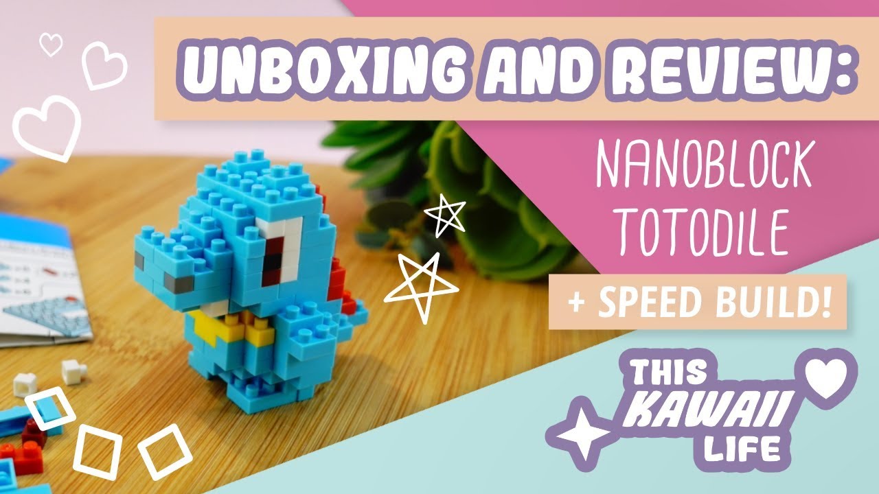 Pokemon Nanoblock Totodile - Unboxing, Review and Build