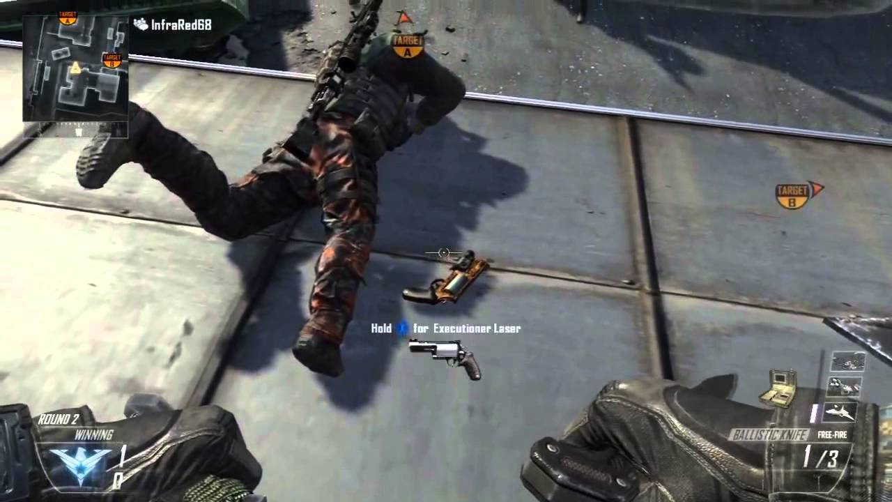 AE7 Infrared - Black Ops 2 Trickshot Tutorial #23 (Double Knife)