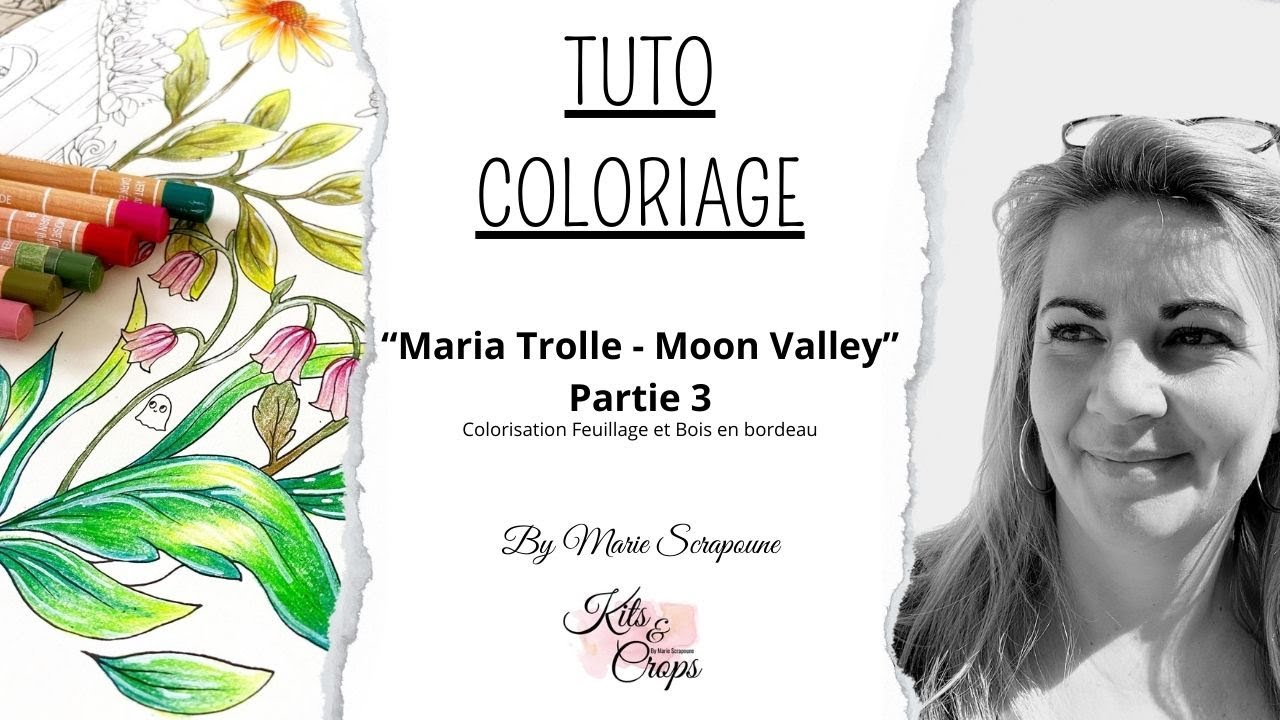 TUTO & ASTUCE Coloriage Maria Trolle Partie 3 Feuillage aux crayons Luminance de Caran d'ache