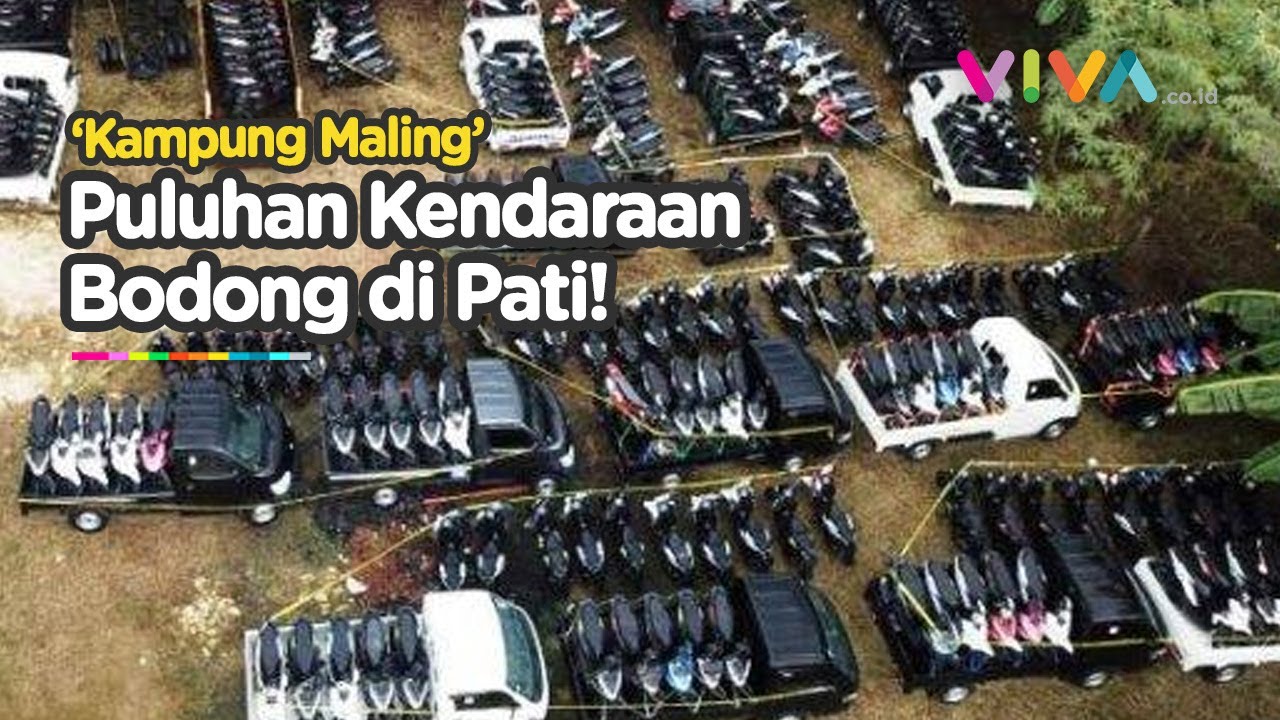 Razia Besar di 'Kampung Maling', Polisi Amankan Puluhan Kendaraan Bodong
