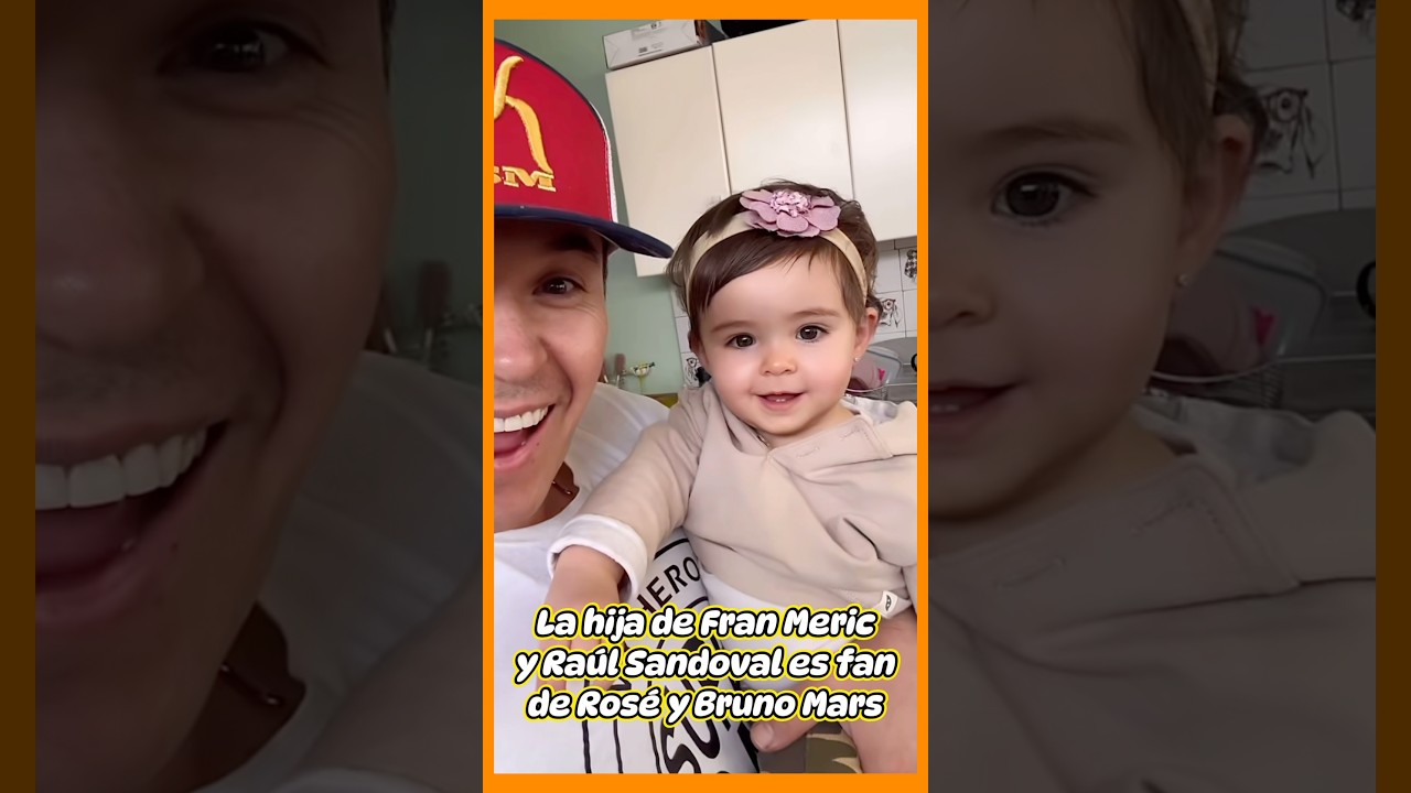 La hija de Fran Meric y Ra&uacute;l Sandoval sonr&iacute;e con una canci&oacute;n.