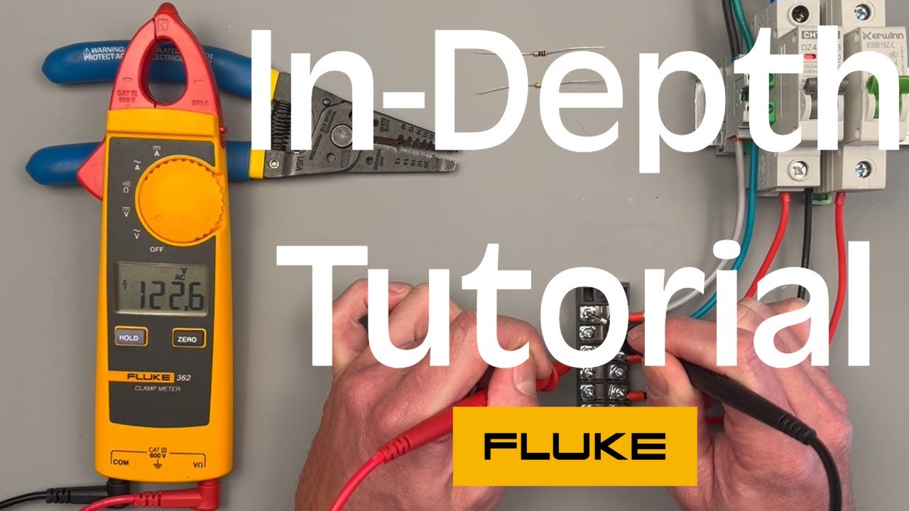 Как использовать токовые клещи-мультиметр Fluke 362 с автоматическим выбором диапазона (полное ру...