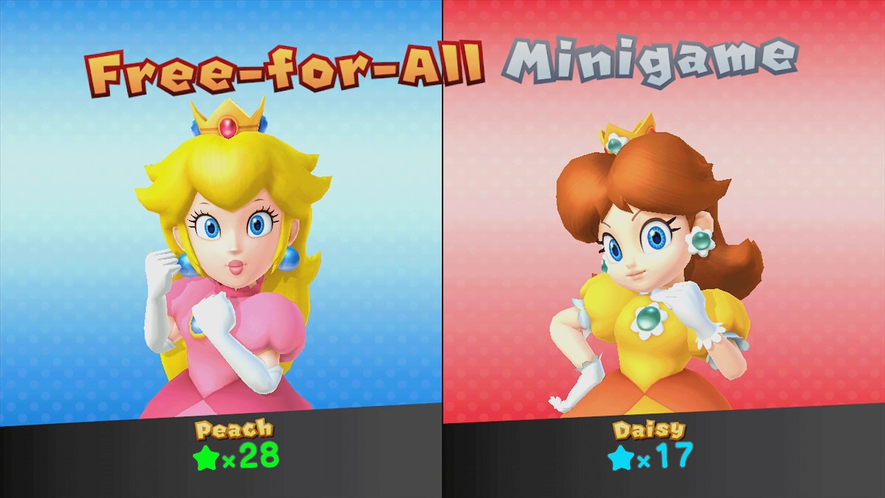 Mario Party 10 - Peach vs Daisy - Mushroom Park