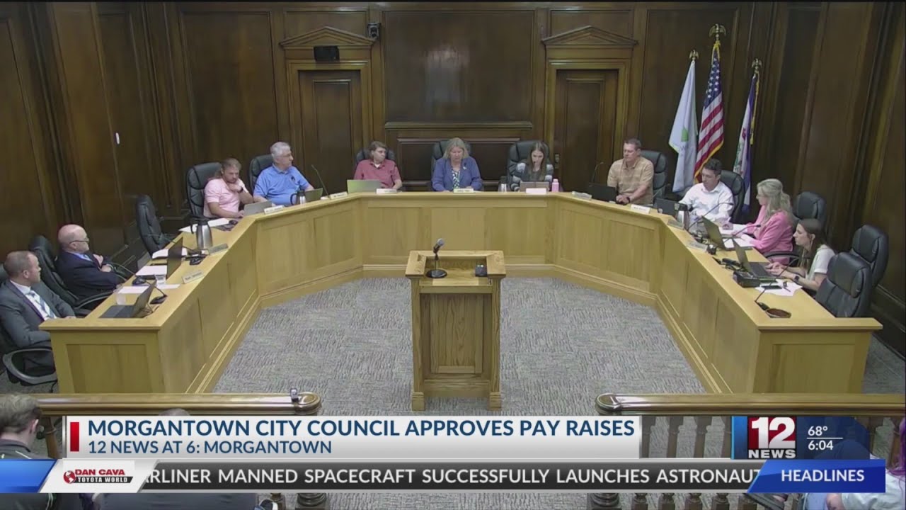 Morgantown City Council approves pay raise effective in 2027
