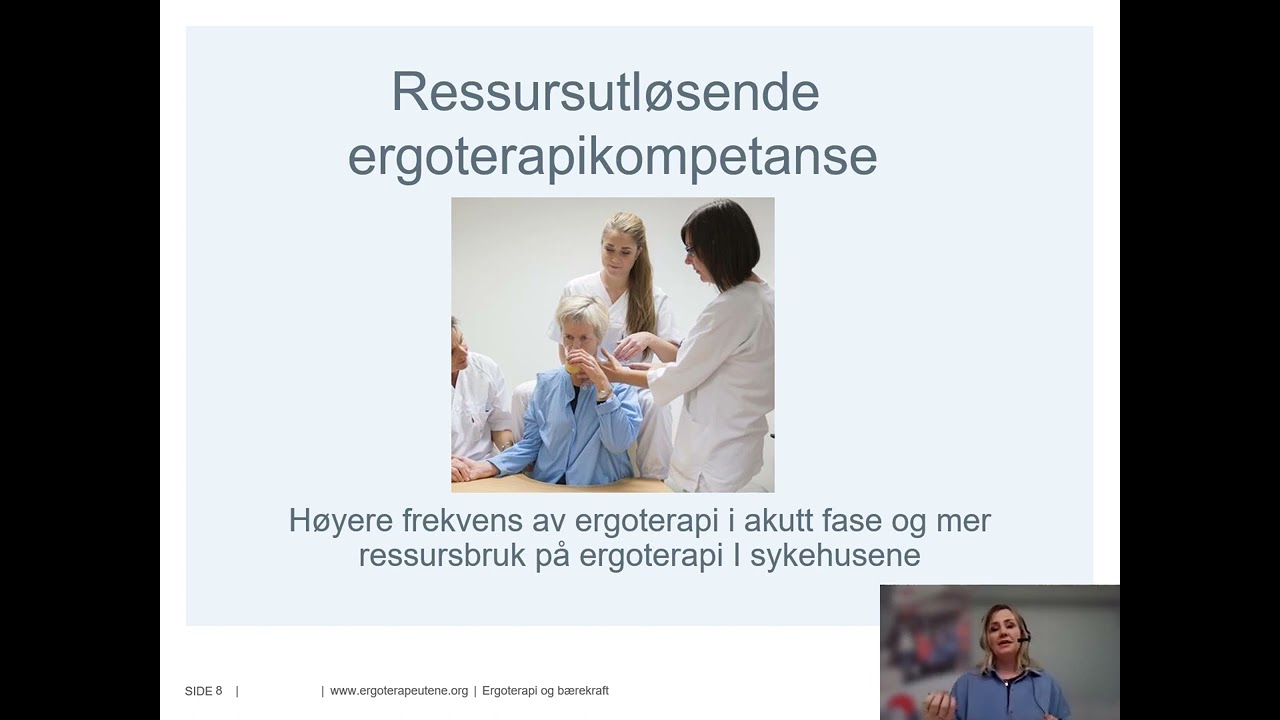 Bærekraftige helsetjenester. Tonje Hansen Guldhav nestleder i Ergoterapeutene.