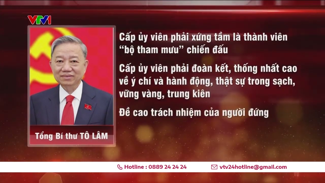 Tổ chức tốt Đại hội Đảng bộ các cấp nhiệm kỳ 2025 - 2030 | VTV24