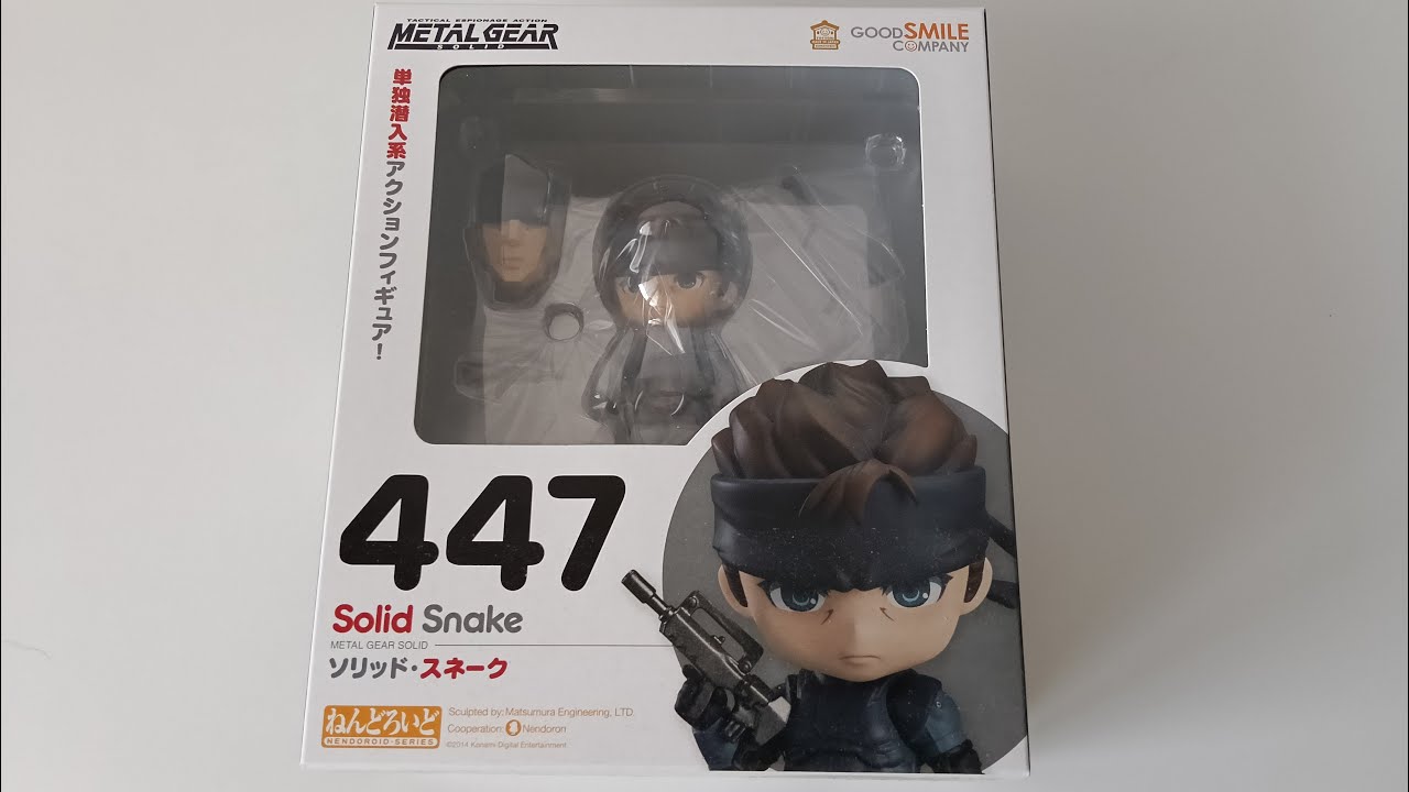 Nendoroid Metal Gear Solid Solid Snake Figure Unboxing メタルギアソリッドのソリッドスネークのねんどろいど