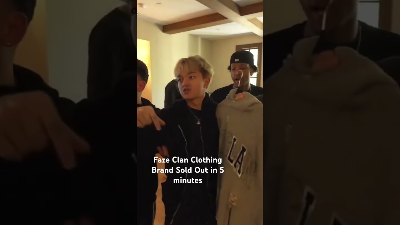 Faze Clothing Brand Sold Out Les than 5 minutes #fazeup #faze