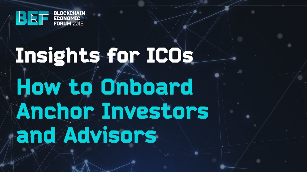 How to Onboard Anchor Investors and Advisors