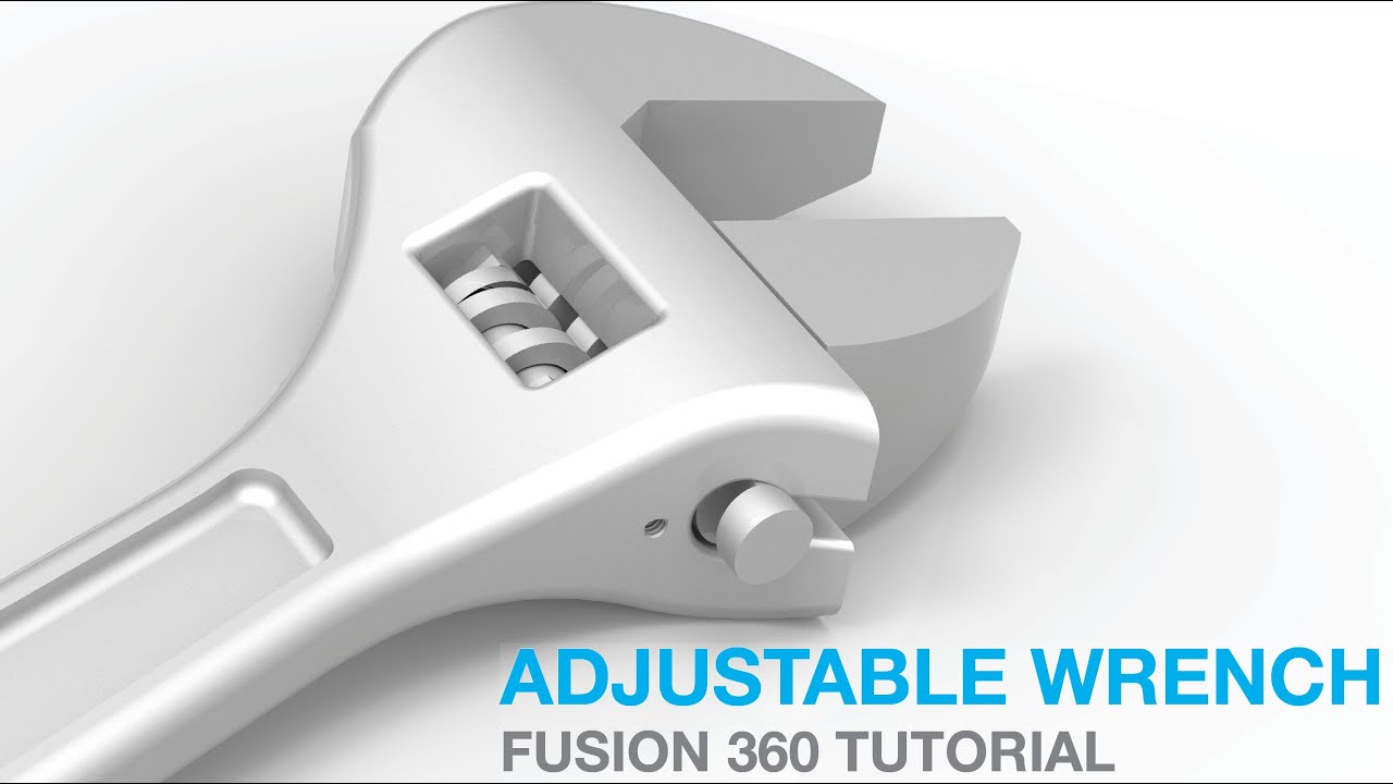 Моделирование сборки разводного гаечного ключа в Fusion 360! Урок для начинающих