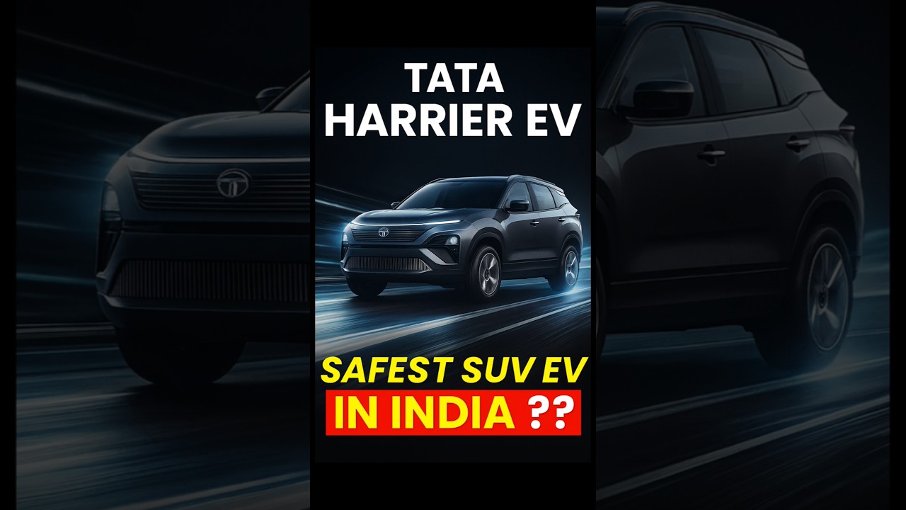 Is Tata Harrier EV Safety SUV EV in INDIA❓#tataharrierev #tataev #safestev#shorts #bestev #ev #cars