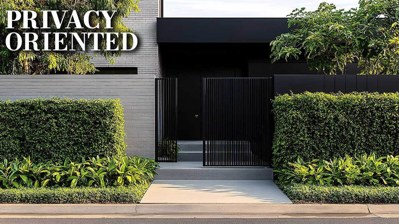 Modern Luxury House Architecture Design with Privacy Oriented Façade