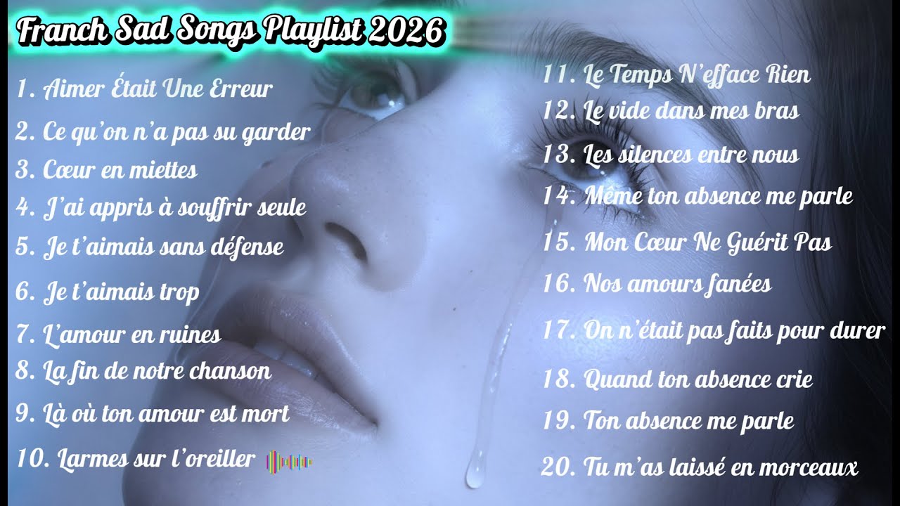 Sad French Music Playlist | Emotional Heartbreak Songs 🌙 Deep Feelings
