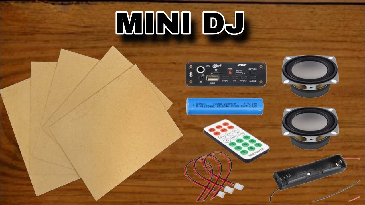 How to make mini dj speaker 🔊 || easy step