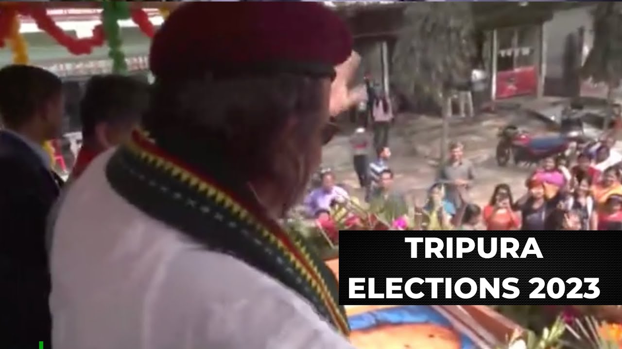 Tripura assembly polls 2023: Actor-turned-politician Mithun Chakraborty holds road show