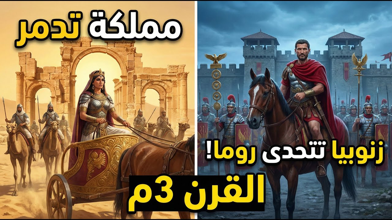 الملكة التي أركعت روما ثم اختفت! القصة الحقيقية لزنوبيا ومملكة تدمر (وثائقي)...#تاريخ للنوم