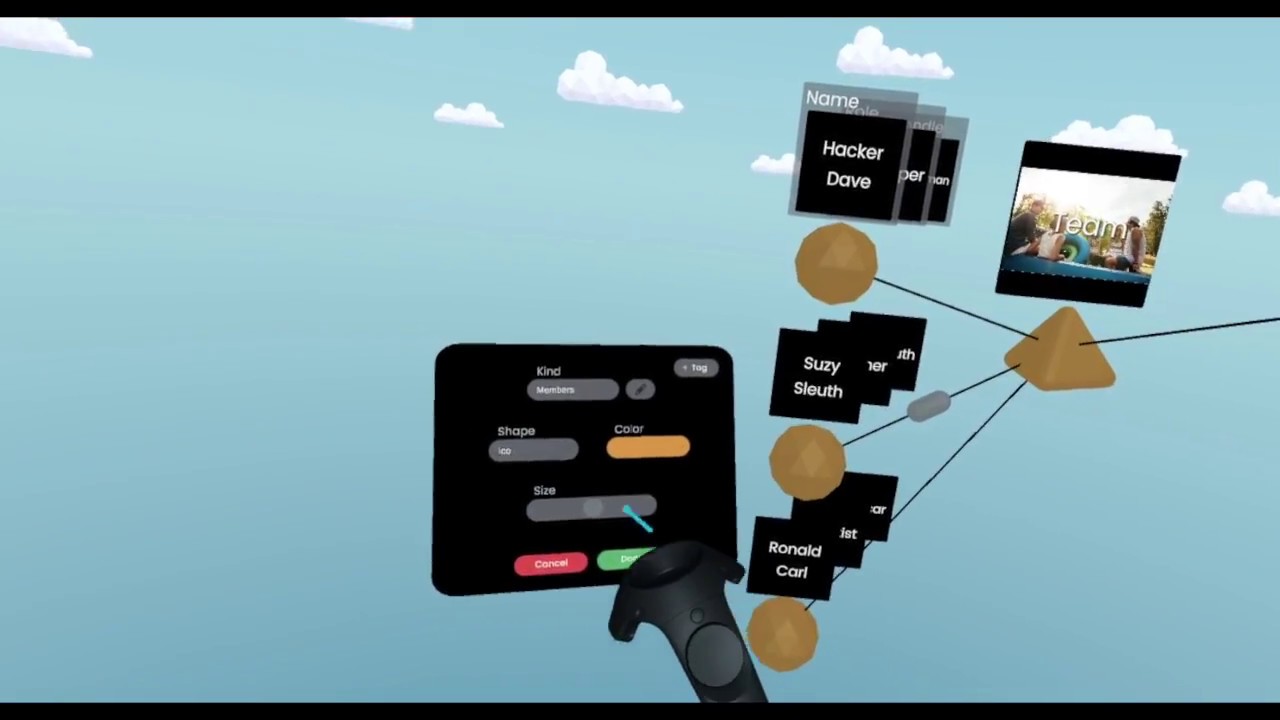 NODA - VR Mind-Mapping for HTC VIve