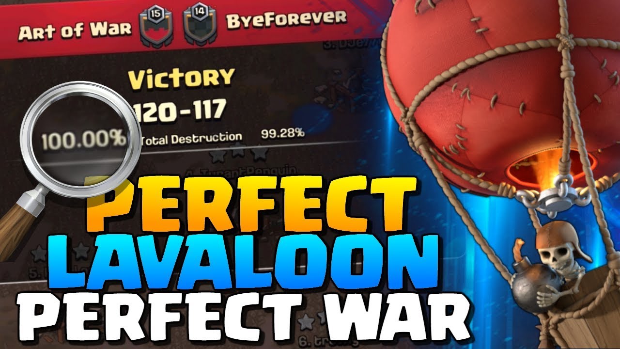 PERFECT WAR with PERFECT LAVALOON | Art of War vs ByeForever - CWL Invite | Clash of Clans