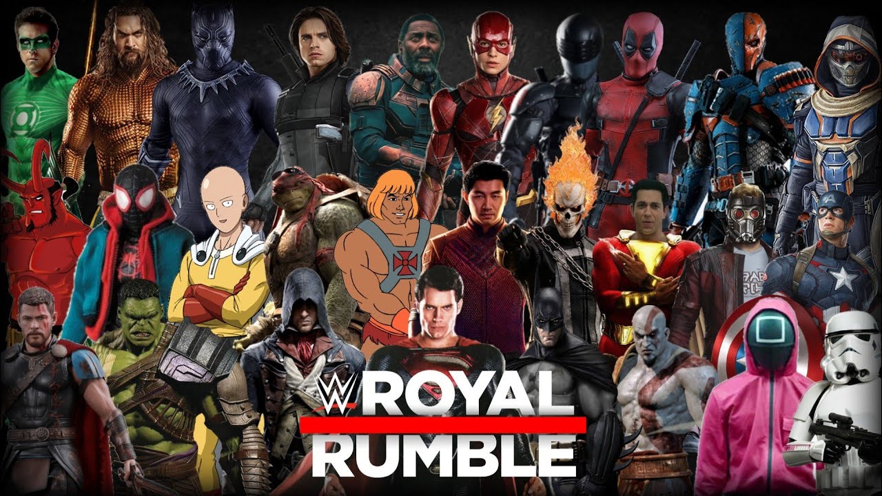 WWE 2K20: Супергерой/Мультфильм/Игры Эпический Королевский Матч | Геймплей Wwe 2K20 60 кадров в с...