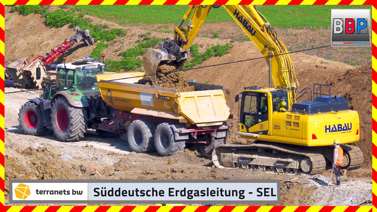 Komatsu PC290NLC-11 & Fendt Dumper-  Pipelinebau Waiblingen, 18.03.2026.