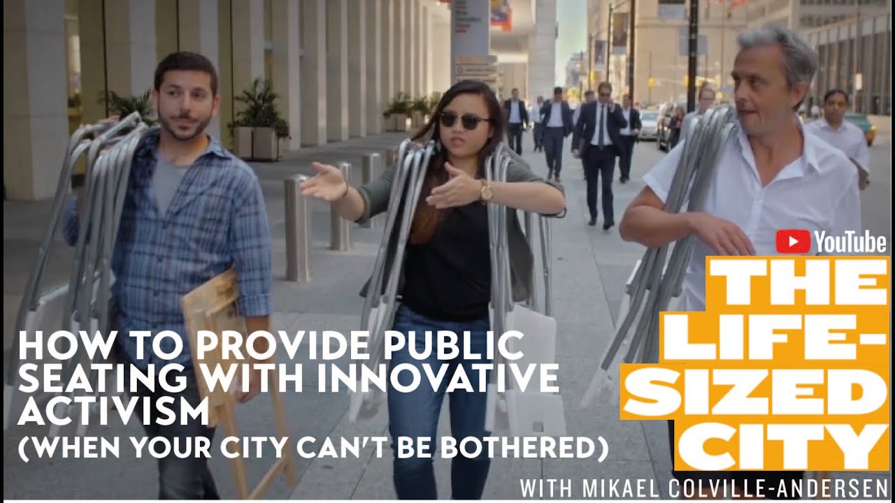 How To Provide Public Seating with Innovative Activism - When Your City Doesn't Bother - #sitTO