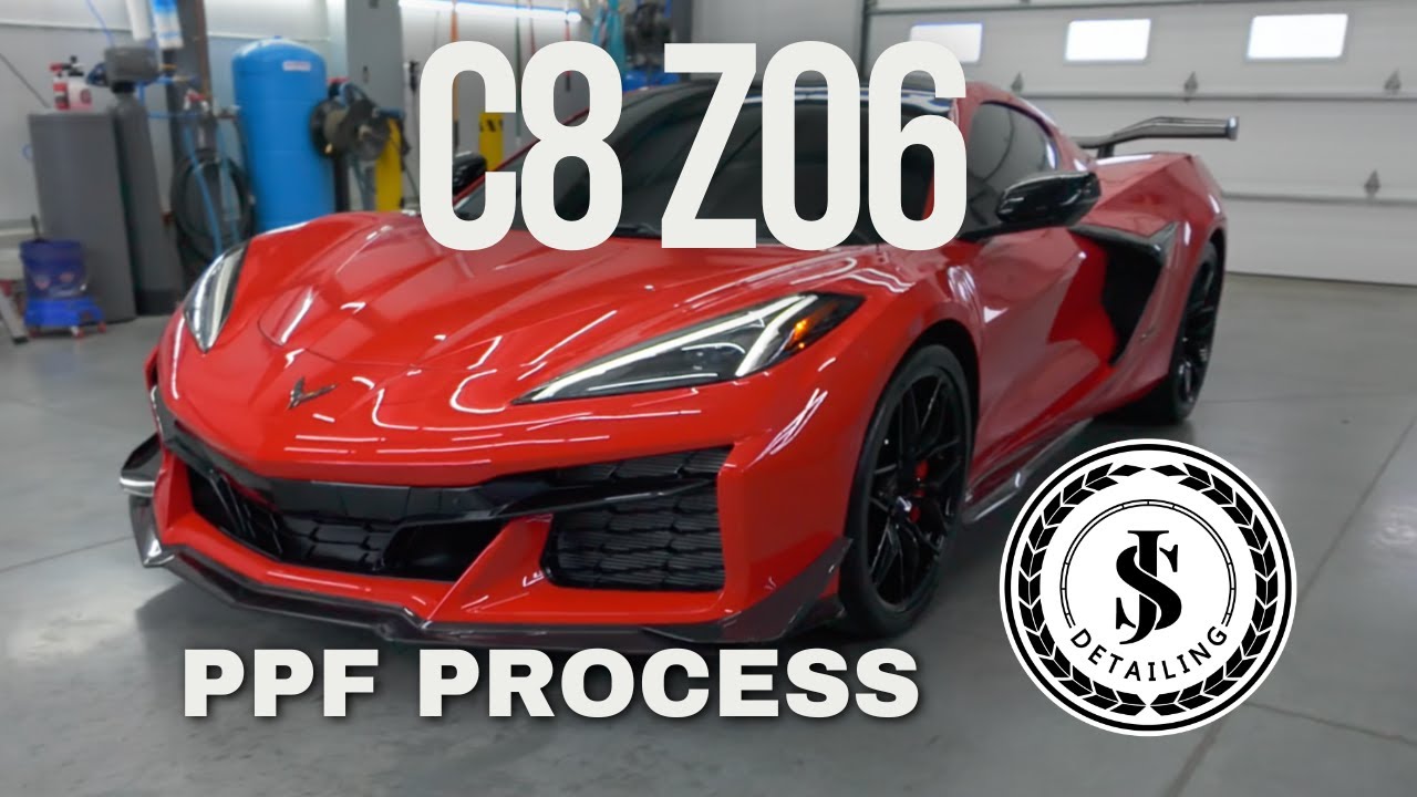 C8 Z06 PPF | Custom Black Roof