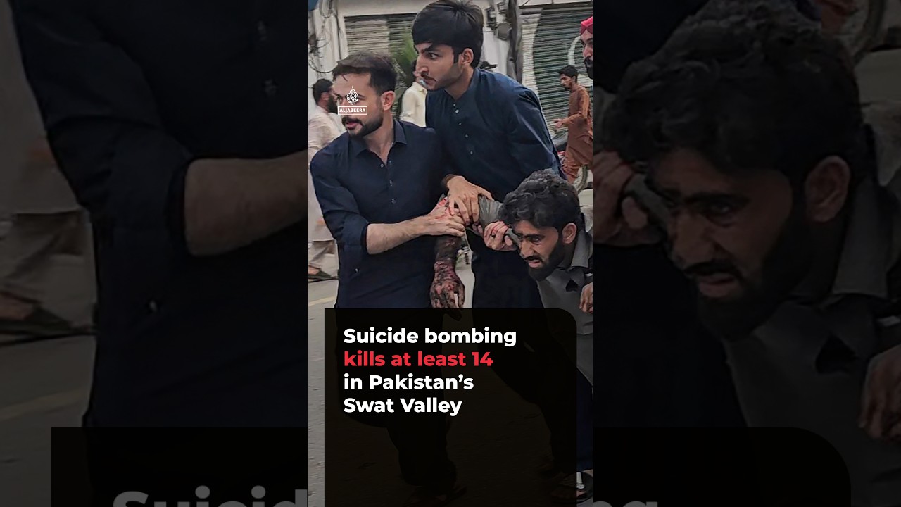 Suicide bombing kills at least 14 people in Pakistan&rsquo;s Swat Valley