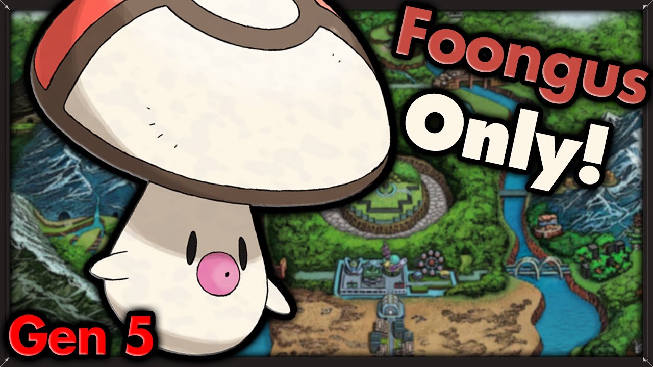 Can I Beat Pokemon Black with ONLY Foongus? 🔴 Pokemon Challenges