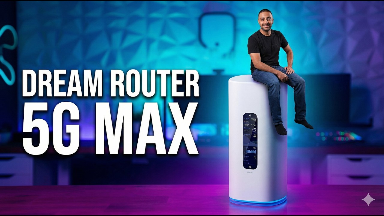 Маршрутизатор Ubiquiti Dream Router 5G Max | WiFi 7, встроенный 5G, UniFi OS и многое другое