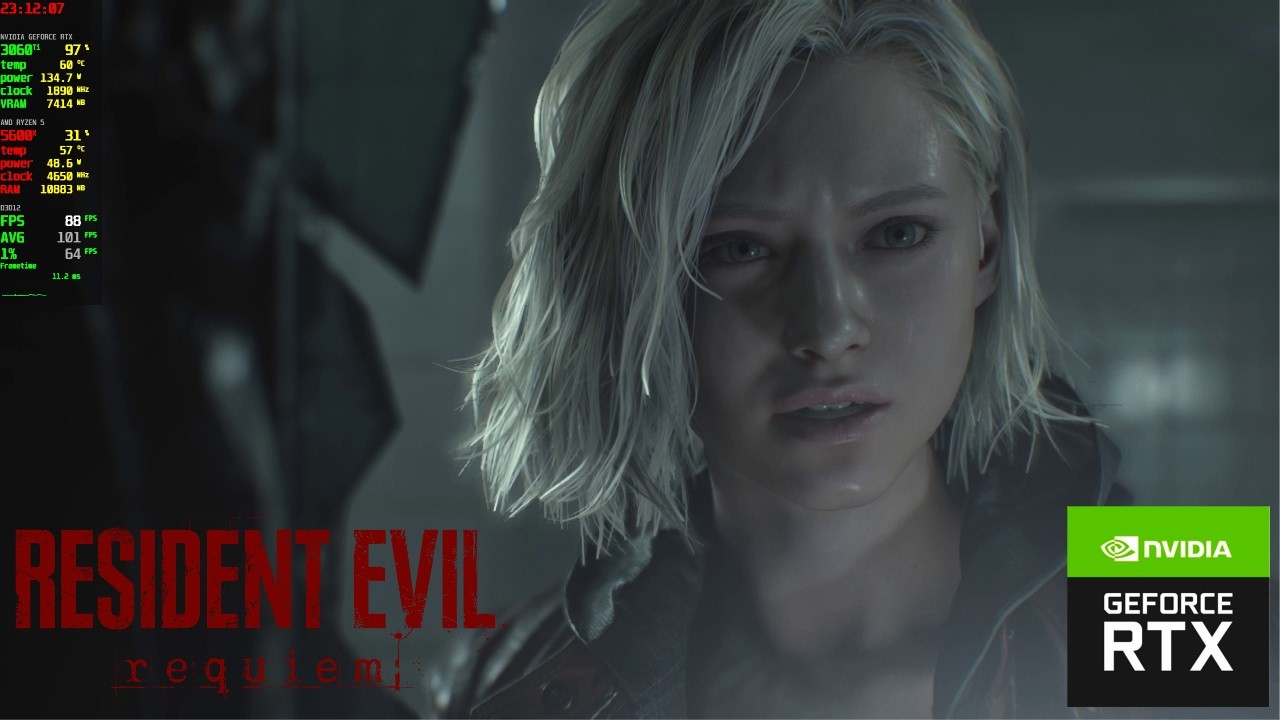 RESIDENT EVIL REQUIEM | RTX 3060 TI + RYZEN 5 5600X  | 1080P+1440P HIGH SETTING