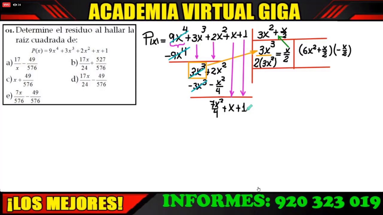 ÁLGEBRA: RADICACION-Teoría y Problemas Resueltos [ACADEMIA VIRTUAL GIGA]