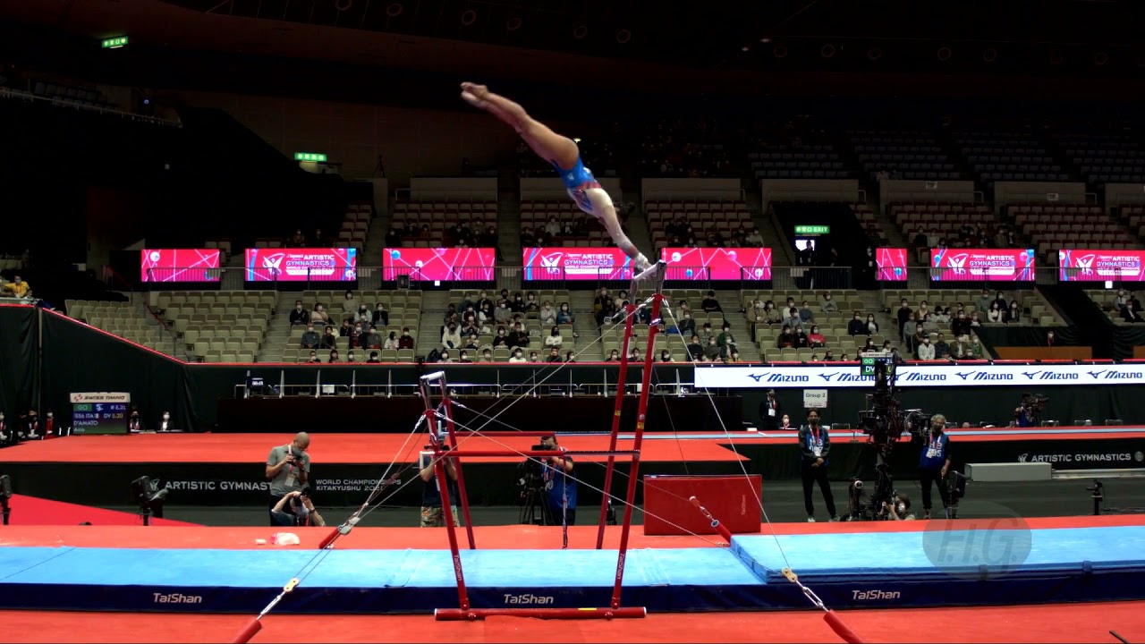 DOWNIE Rebecca (GBR) - 2021 Artistic Worlds, Kitakyushu (JPN) - Qualifications Uneven Bars