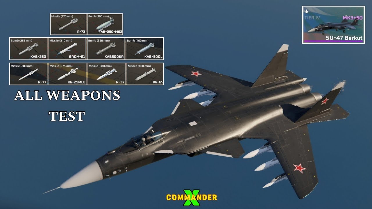 MWT SU_47 Berkut slot and all Weapons test | MWT tank Battles 