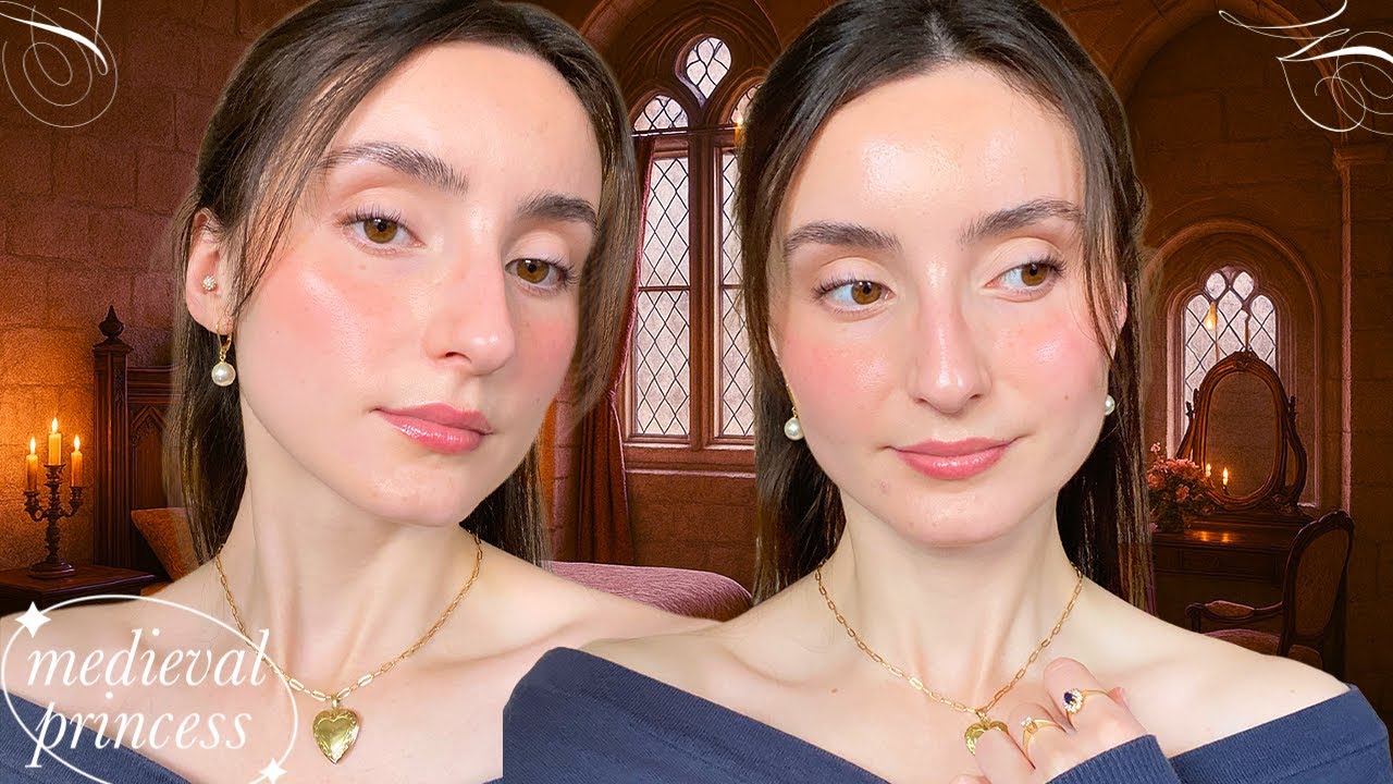 The Castle's Natural Beauty 🌹 Medieval Princess Makeup | Effortless & Natural Everyday Makeup