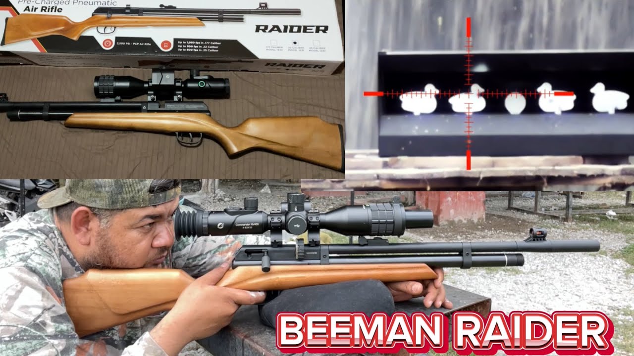 BEMMAN RAIDER 5.5 pcp ECONÓMICO (pruebas de precisión ) #airgun #pcp #tirodeportivo #rifle