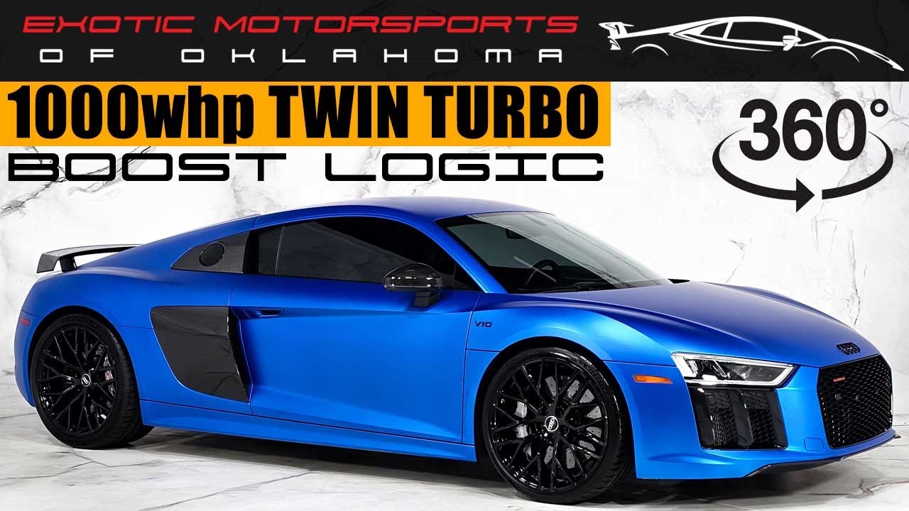 C1656 2017 AUDI R8 - Boost Logic Twin Turbo 1000whp * KPMF Matte Iced Blue Titanium * DS1 Package