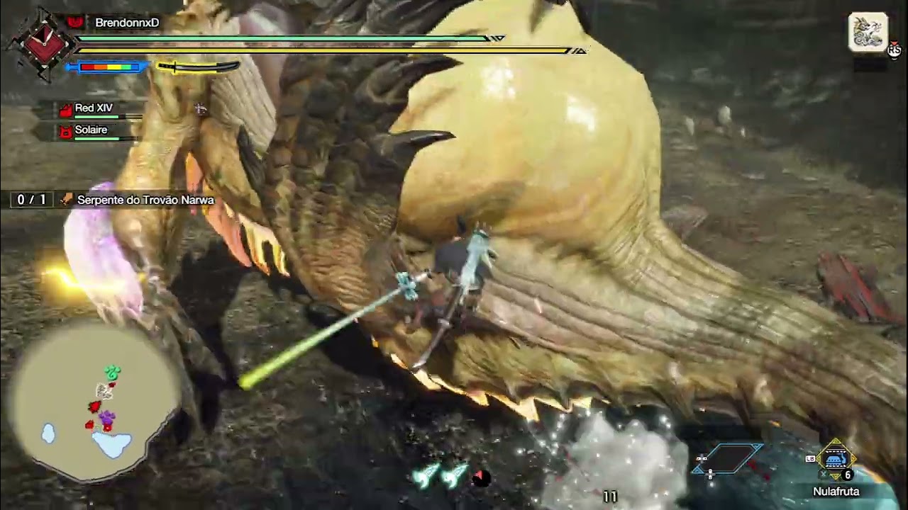 Monster Hunter RISE - Primeiro encontro com NARWA de Longsword