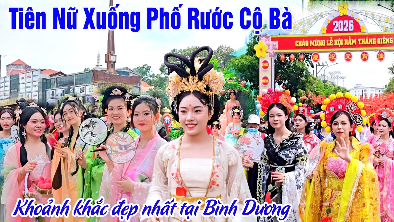 Thần Tiên Xuống Phố Rước Cộ Bà Thiên Hậu Bình Dương - Những Hình Ảnh Đẹp Nhất Năm 2026