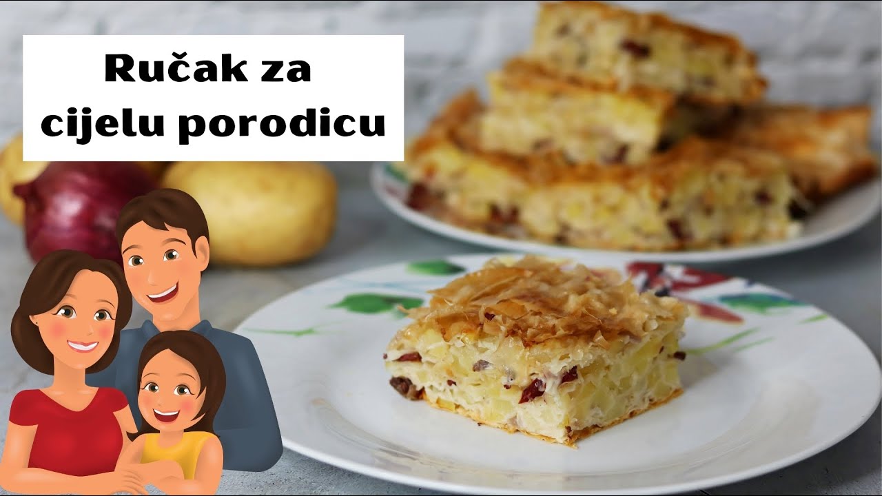 KROMPIRUŠA SA SUHIM MESOM I GOTOVIM KORAMA - RUČAK ZA CIJELU PORODICU - BRZO I JEDNOSTAVNO