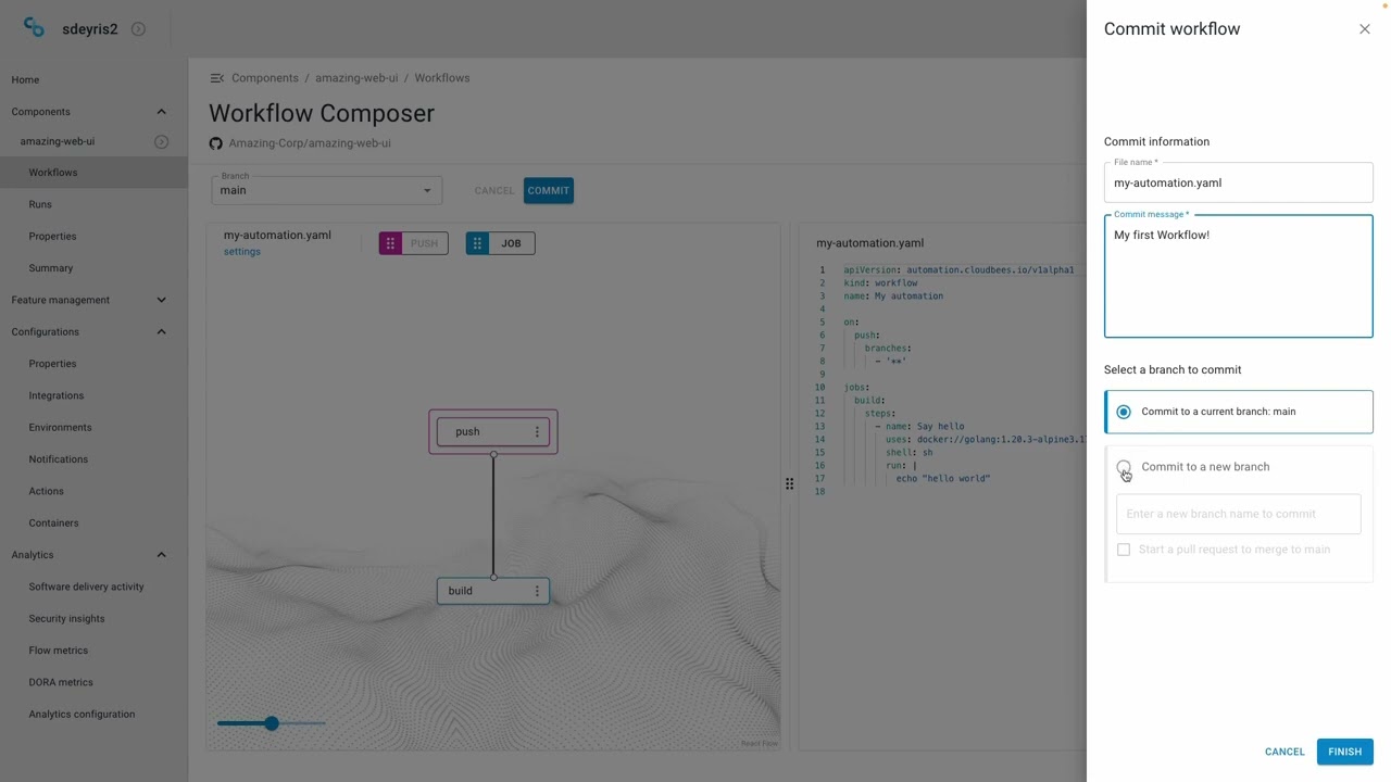 CloudBees Platform: How to Create a Workflow