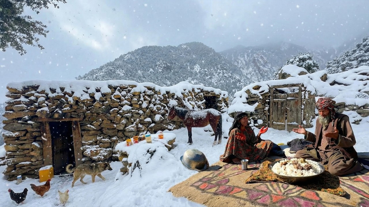Life in the Coldest Mountains | An Afghan Family&rsquo;s Winter Survival and Traditional Village Cooking