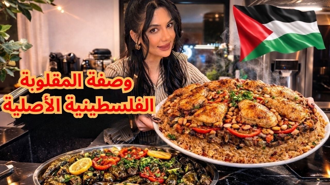 مقلوبة الدجاج فلسطينية اصلية