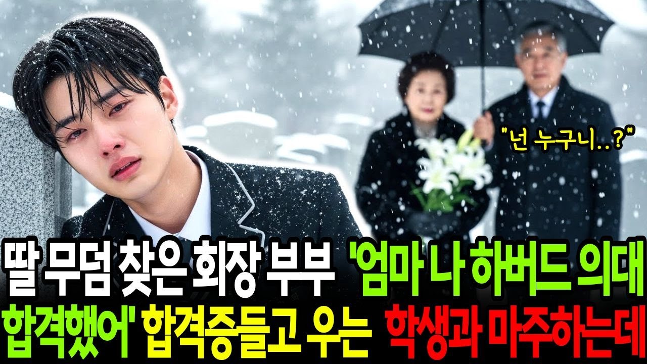 딸 기일에 무덤 찾은 대기업 총수부부, “엄마… 나 하버드 의대 수석 합격했어” 입학증을 들고 서럽게 울고 있는 남학생과 마주하는데…|오디오북|감동사연|사연라디오|눈물사연|