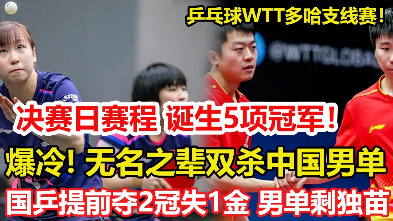 WTT支線賽：國乒男單剩1人接近全軍覆沒！女單剩2人下半區失守。國乒提前奪2冠失1金！1月31日賽程公布，誕生5項冠軍。#乒乓球 #tabletennis #桌球 #pingpong