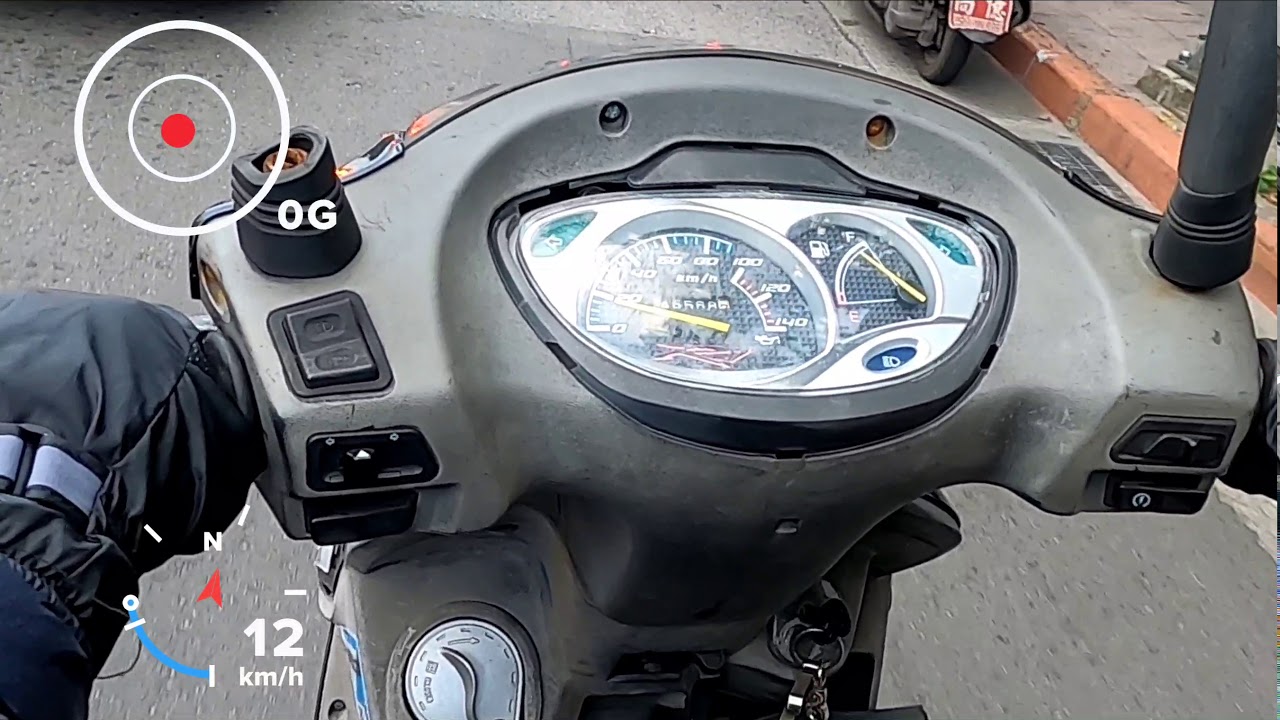 Gopro Hero8 GPS Record 速度準確嗎 和機車快樂表的比較