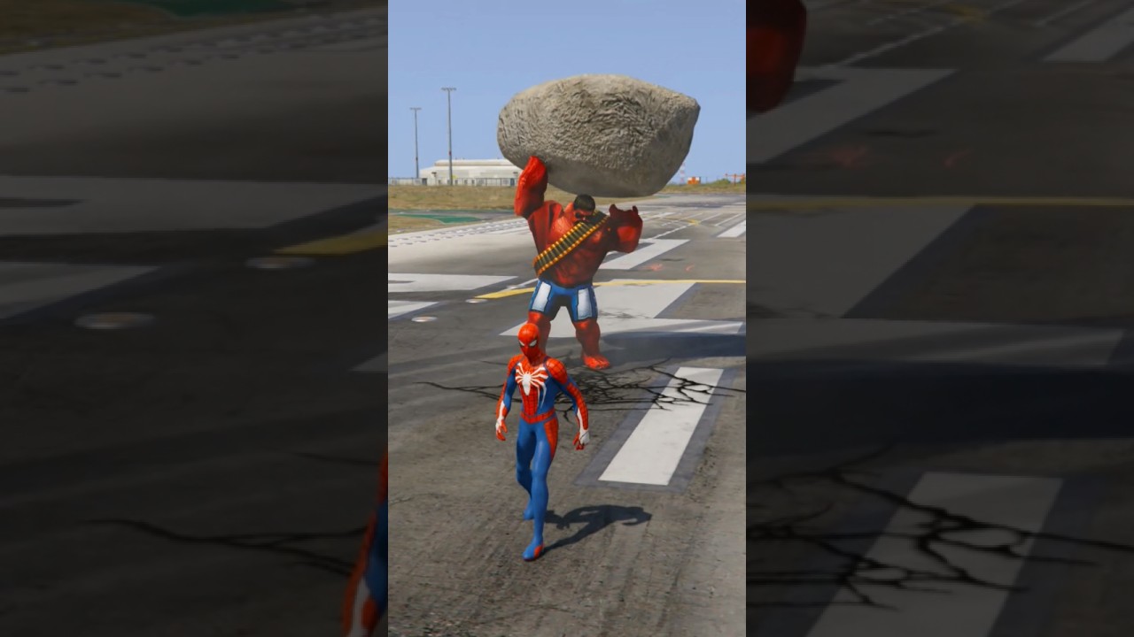 Hulk Smash Spider-Man | Spider-Man Safe His Friend #gtav